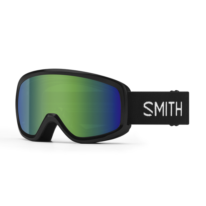 SMITH JUNIOR SNOWDAY SKI GOGGLE BLACK GREEN SOL-X MIRROR S3