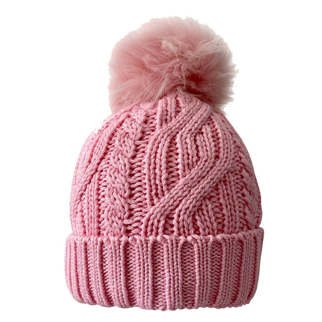 G2G WATERPROOF GOLF  BOBBLE HAT PASTEL PINK