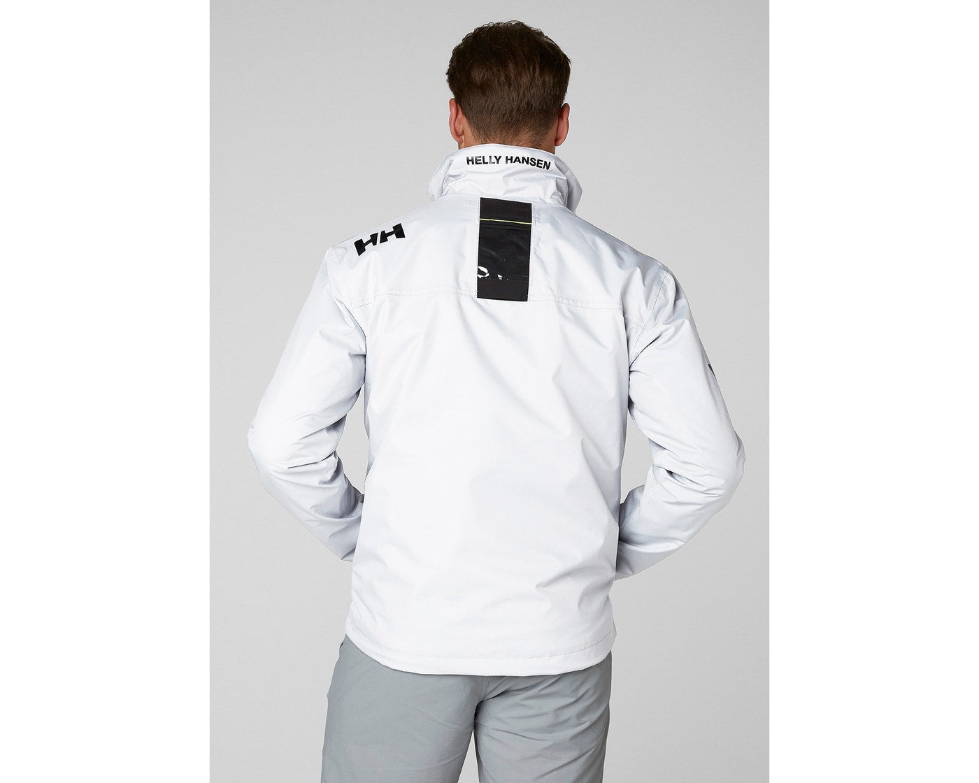 HELLY HANSEN MENS CREW SAILING JACKET WHITE