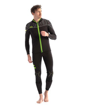 Load image into Gallery viewer, TORONTO MENS JET JACKET FRONTZIP 2MM /BLACK/LIME
