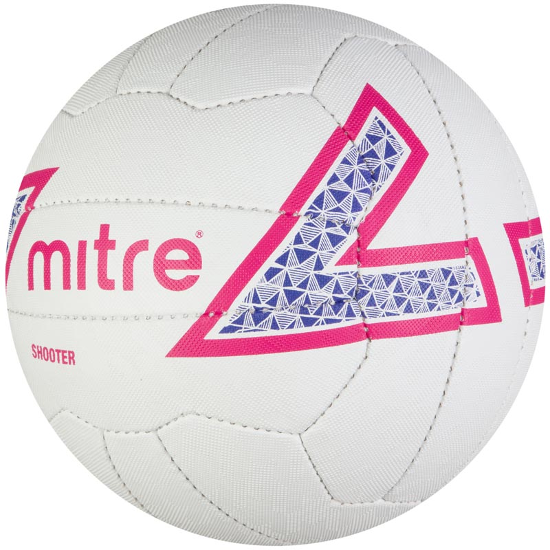 MITRE SHOOTER NETBALL  WH/PNK