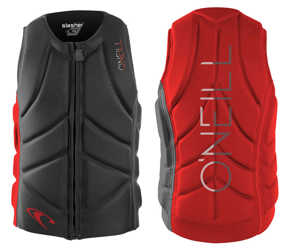 ONEILL YOUTH SLASHER COMP VEST GRAPHITE/RED